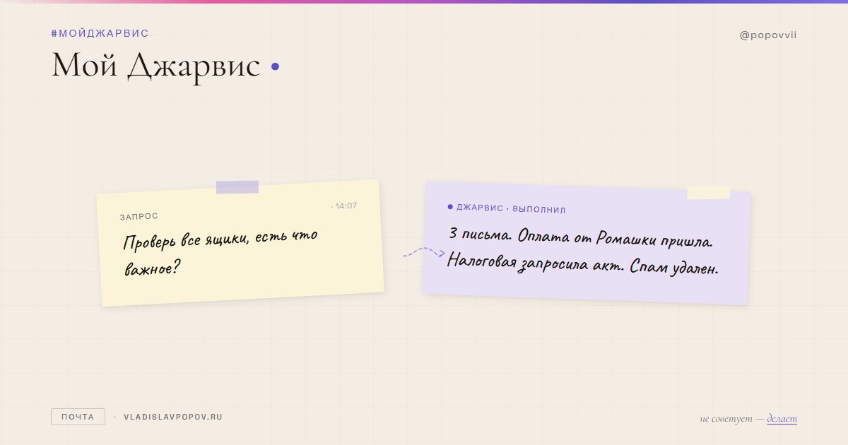 Три почтовых ящика в одном чате
